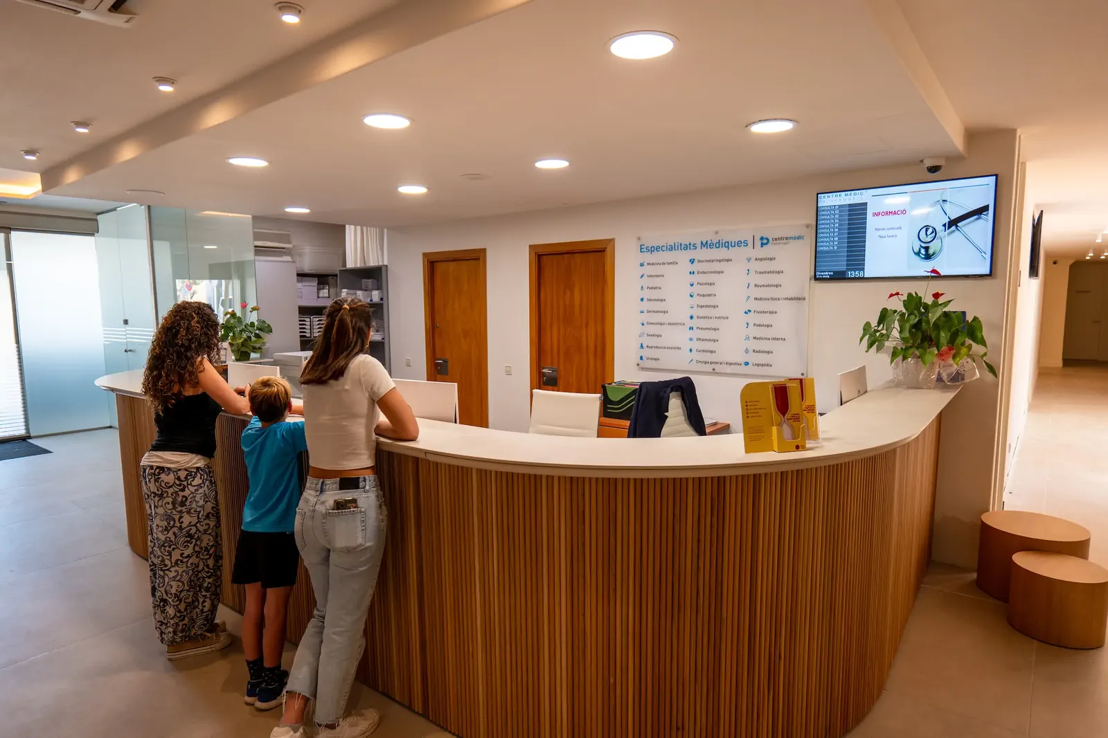 Sala d'espera del Centre Mèdic Palafrugell